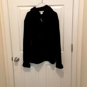 Xl black sweater with hood